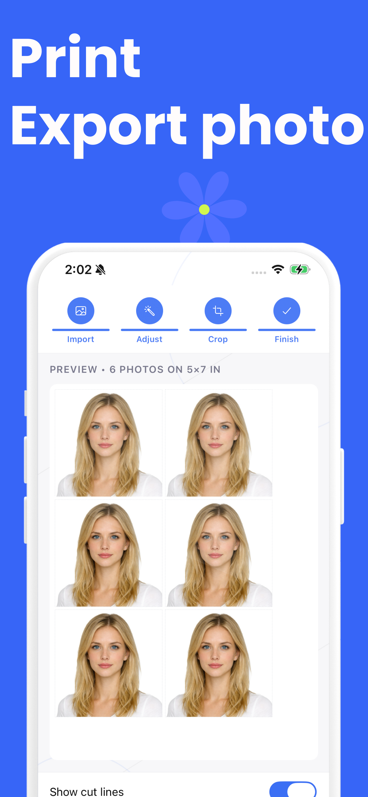 Background and tone controls, on-device.